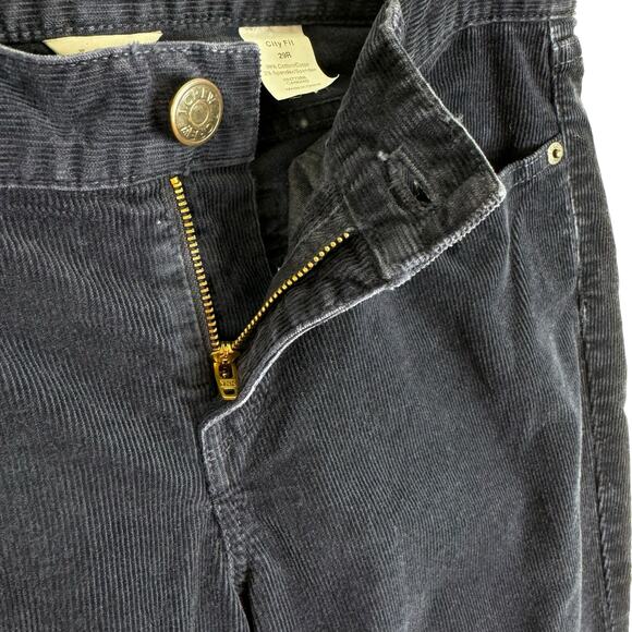J. Crew Dark Navy Blue Straight Leg‎ City Fit Mid Rise Corduroy Pants Size 29R - Picture 4 of 7
